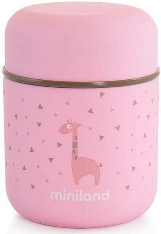 

Термос детский для еды и жидкостей Miniland Silky Thermos Mini 280 мл розовый, Термос Miniland Детский для еды и жидкостей Silky Thermos Mini 280 мл розовый