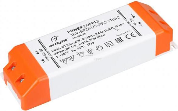 

Блок питания Arlight ARV-SP24075-PFC-TRIAC [026406], ARV-SP24075-PFC-TRIAC