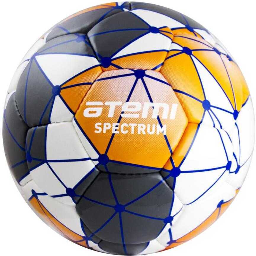 

Мяч футбольный Atemi Spectrum р.5 белый/серый/оранжевый