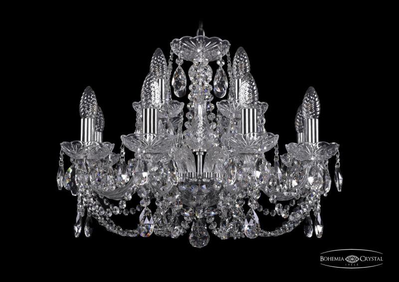 

Подвесная люстра Bohemia Ivele Crystal 1406/8+4/195/Ni