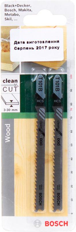 

Пилки для лобзика Bosch Т 101 В HCS (2.609.256.721), T101B Clean for Wood