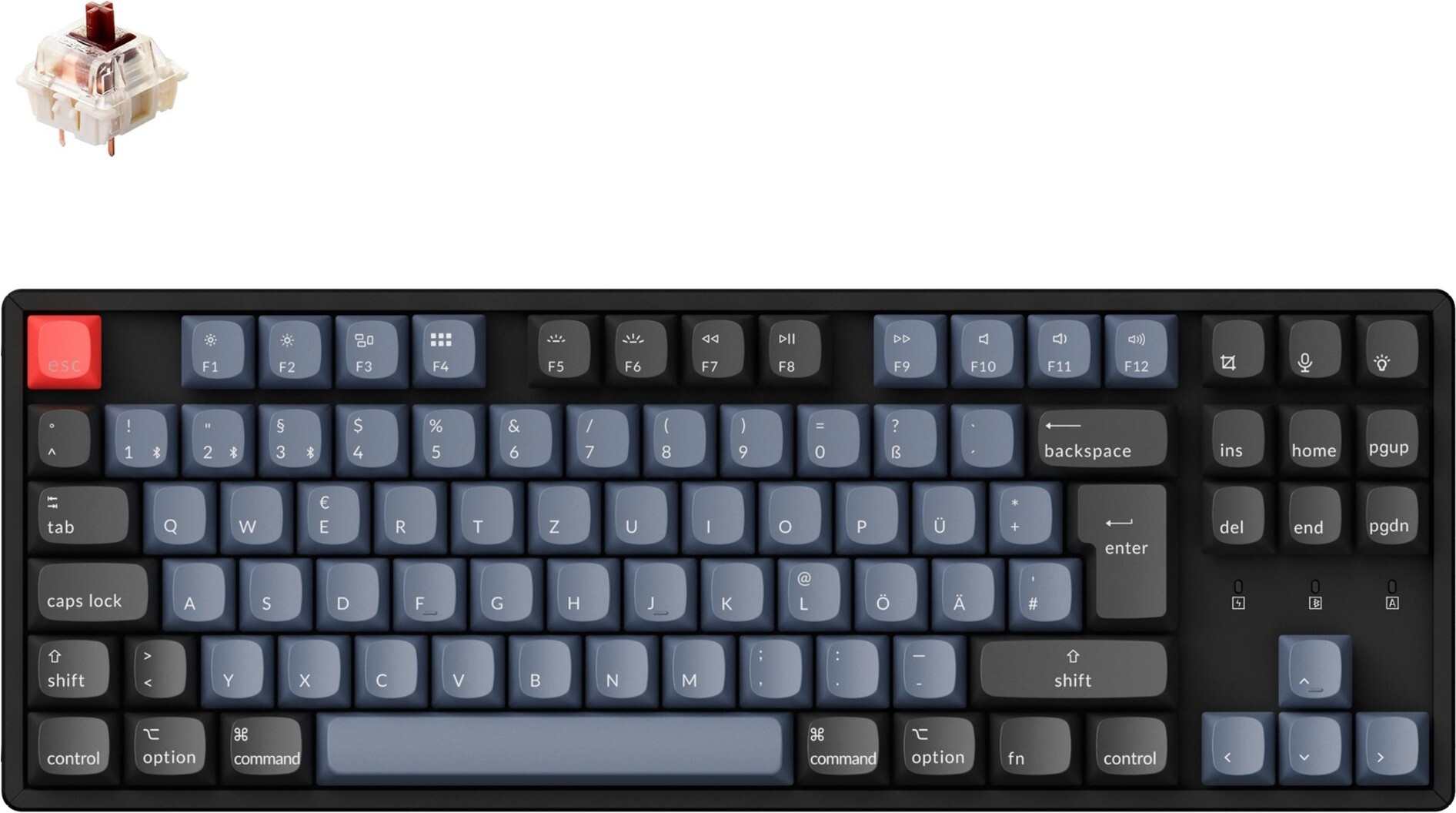 

Клавиатура Keychron K8 Pro Black (RGB, Hot-Swap, Alum Frame, Gateron G pro Brown Switch) RU