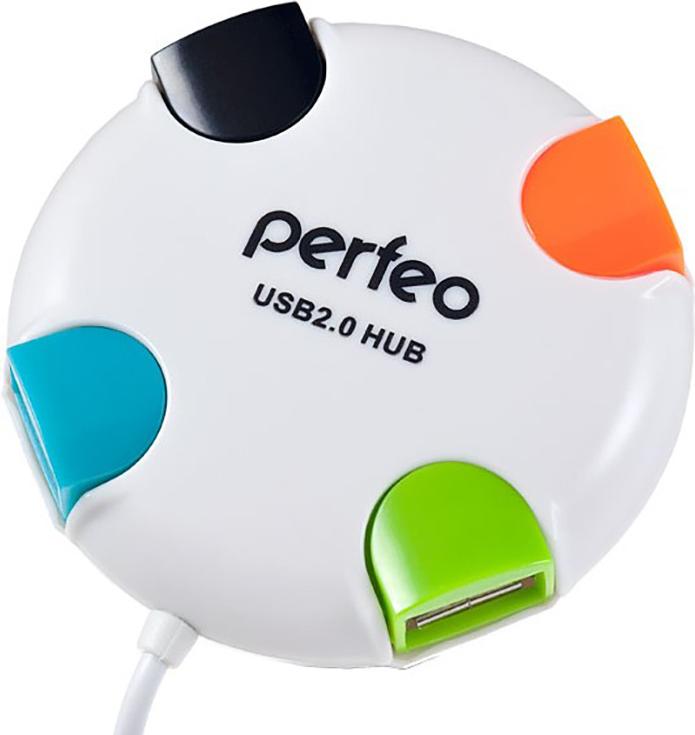 

USB-хаб Perfeo PF-VI-H020 белый, PF-VI-H020