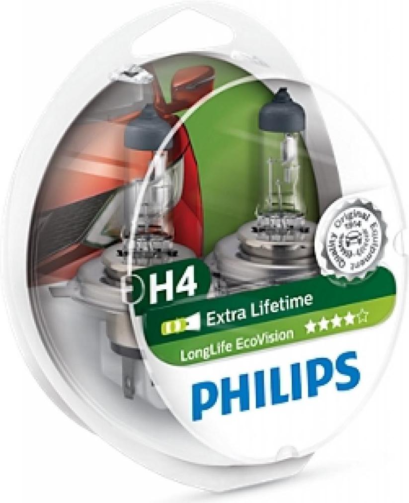 

Комплект автомобильных ламп Philips H4 12342LLECOS2, H4 12342LLECOS2