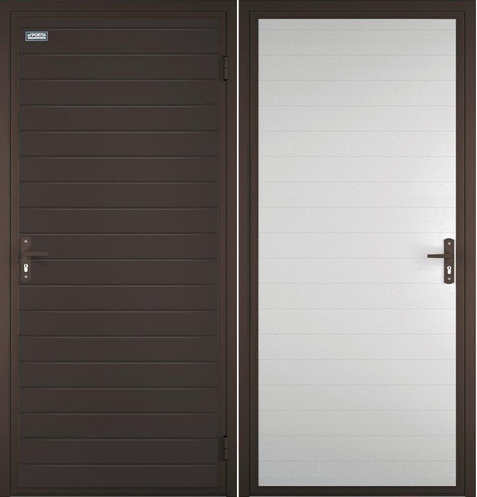 

Дверь входная el'Porta 98x205, правая миллениум цинк, 98x205, правая