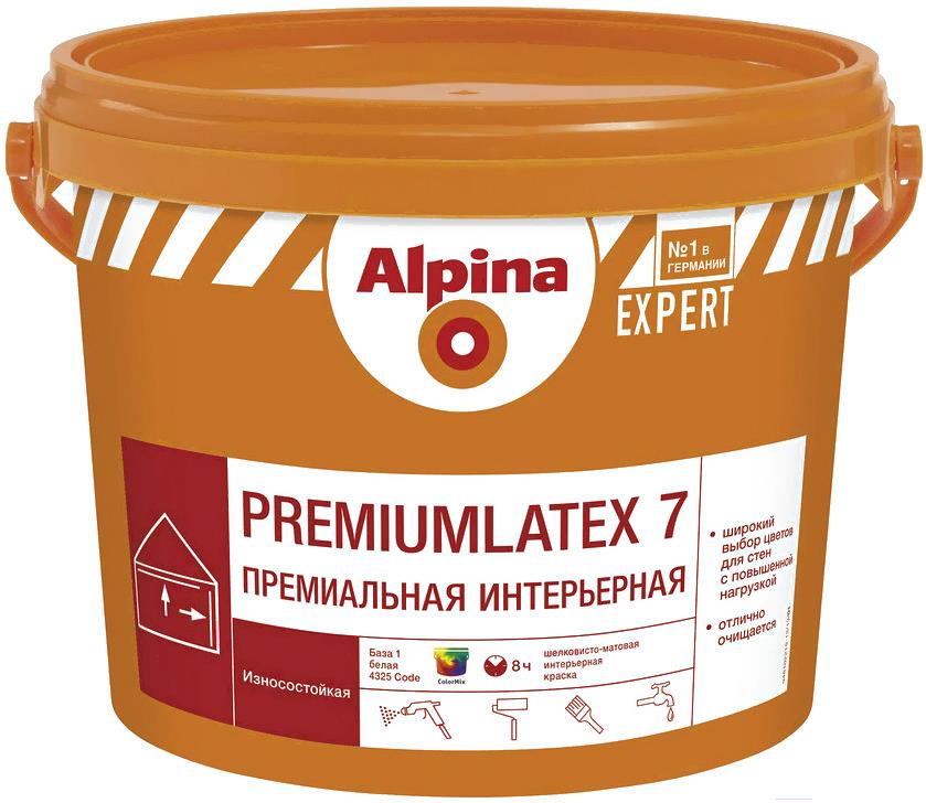 

Краска Alpina Краска Expert Premiumlatex 7. База 1 10л