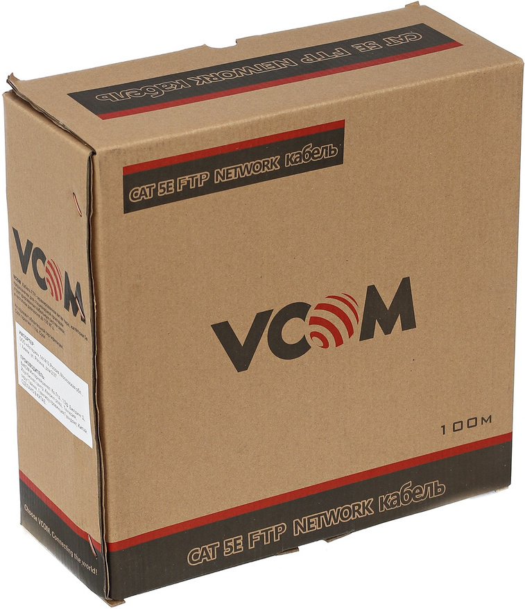 

Кабель для компьютера Vcom Cat5E FTP 100 m [VNC1010], Vcom Cat5E FTP 100 m VNC1010