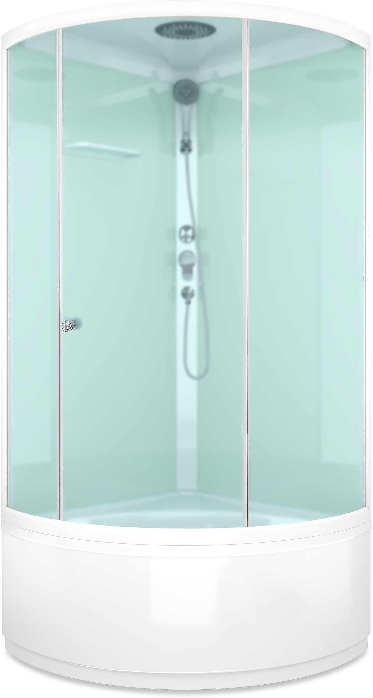 

Душевая кабина Domani-Spa Simple 99 high белый/сатин матированное стекло (DS01Sm99HWM00), Душевая кабина Domani-Spa Simple 99 high с крышей DS01Sm99HWM00 белый/сатин матированное стекло