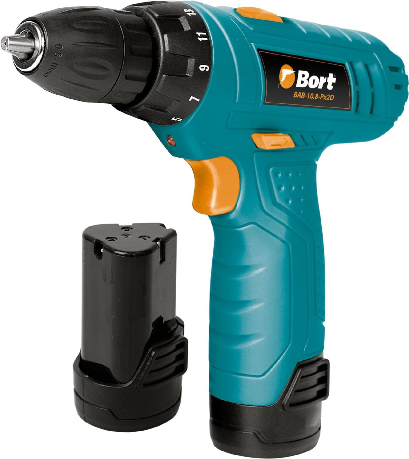 

Дрель-шуруповерт Bort BAB-10.8-PX2D [91270948], BAB-10.8-PX2D