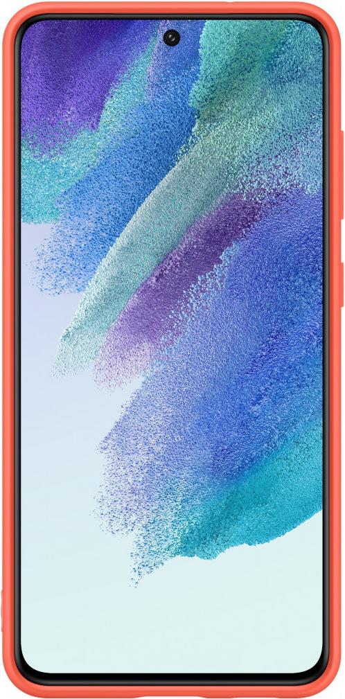 

Чехол для телефона Samsung Silicone Cover S21 FE Coral [EF-PG990TPEGRU], Чехол для телефона Samsung Silicone Cover S21 FE (коралловый)