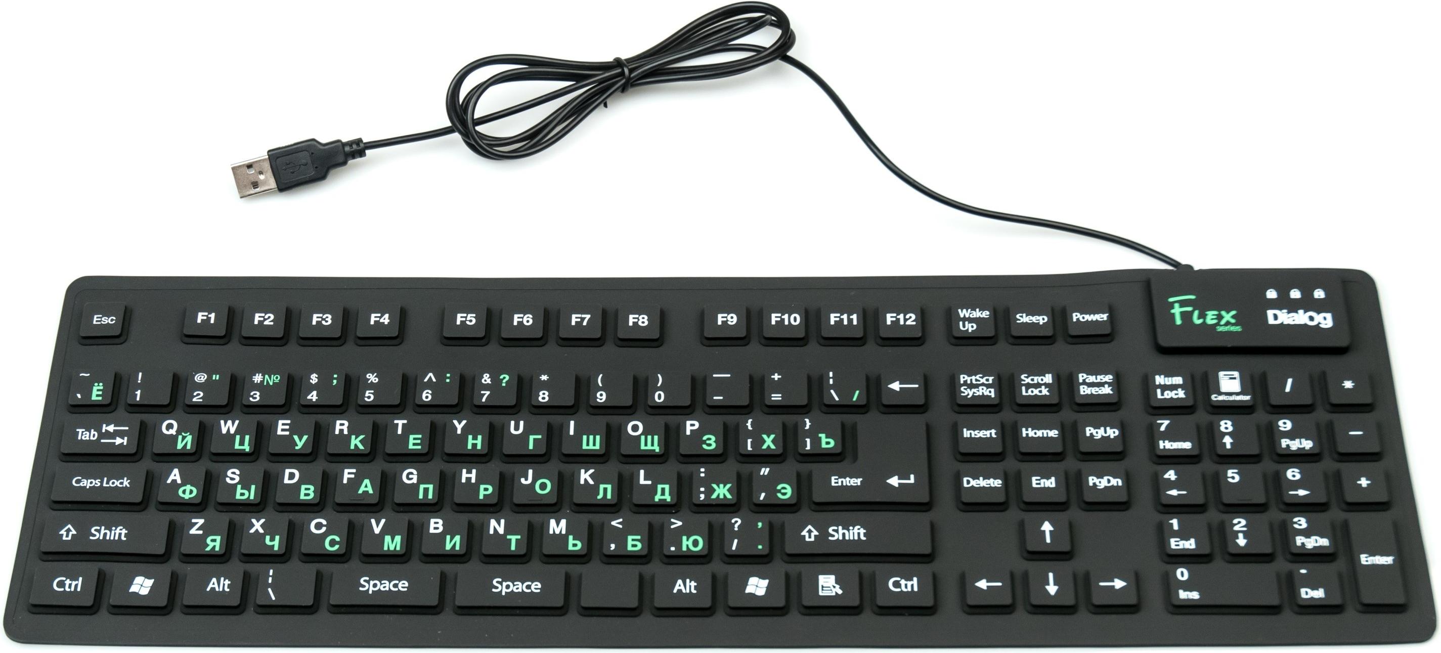 

Клавиатура Dialog Flex KFX05U Black, Flex KFX05U