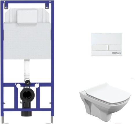 

Унитаз Cersanit Carina S-MZ-CARINA-XL-COn-S-DL-w + 525 040000 + L1 040011