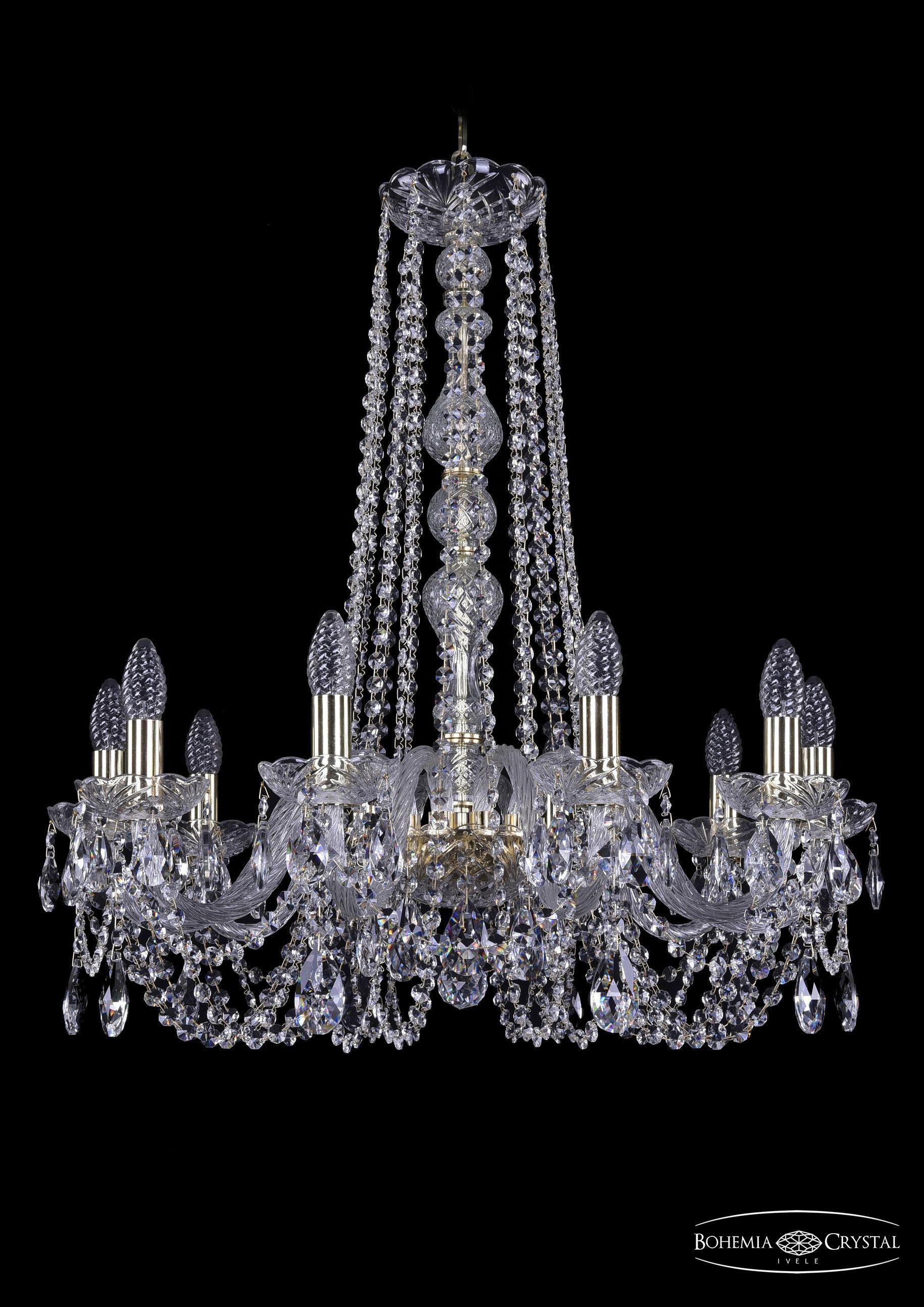 

Подвесная люстра Bohemia Ivele Crystal 1402/10/240/h-73/G
