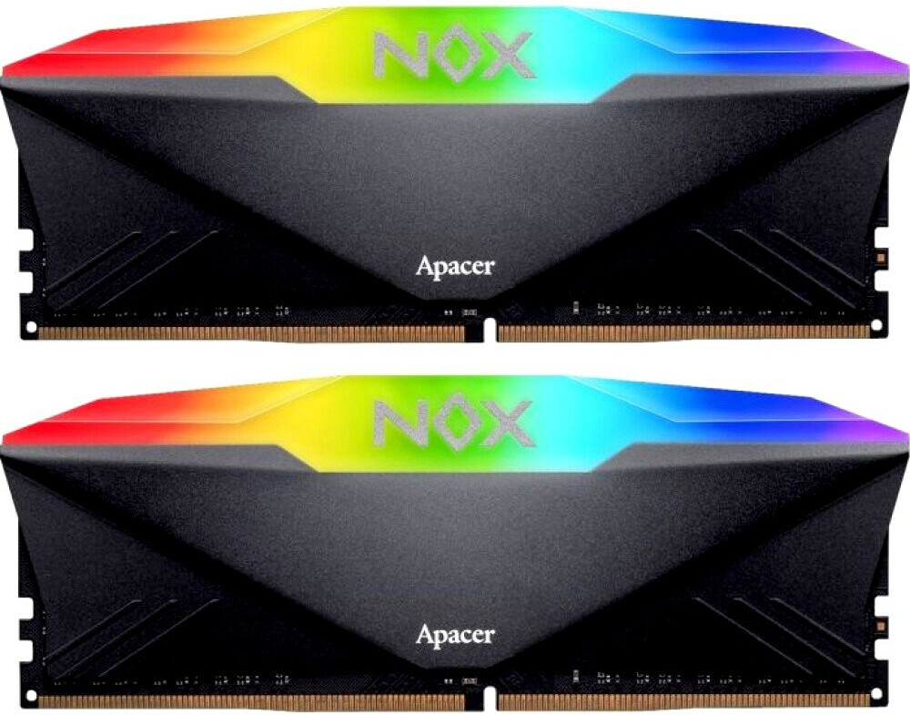 

Оперативная память Apacer DDR4 DIMM 16GB Kit 2x8Gb 3600 MHz NOX RGB Aura2 (AH4U16G36C25YNBAA-2)