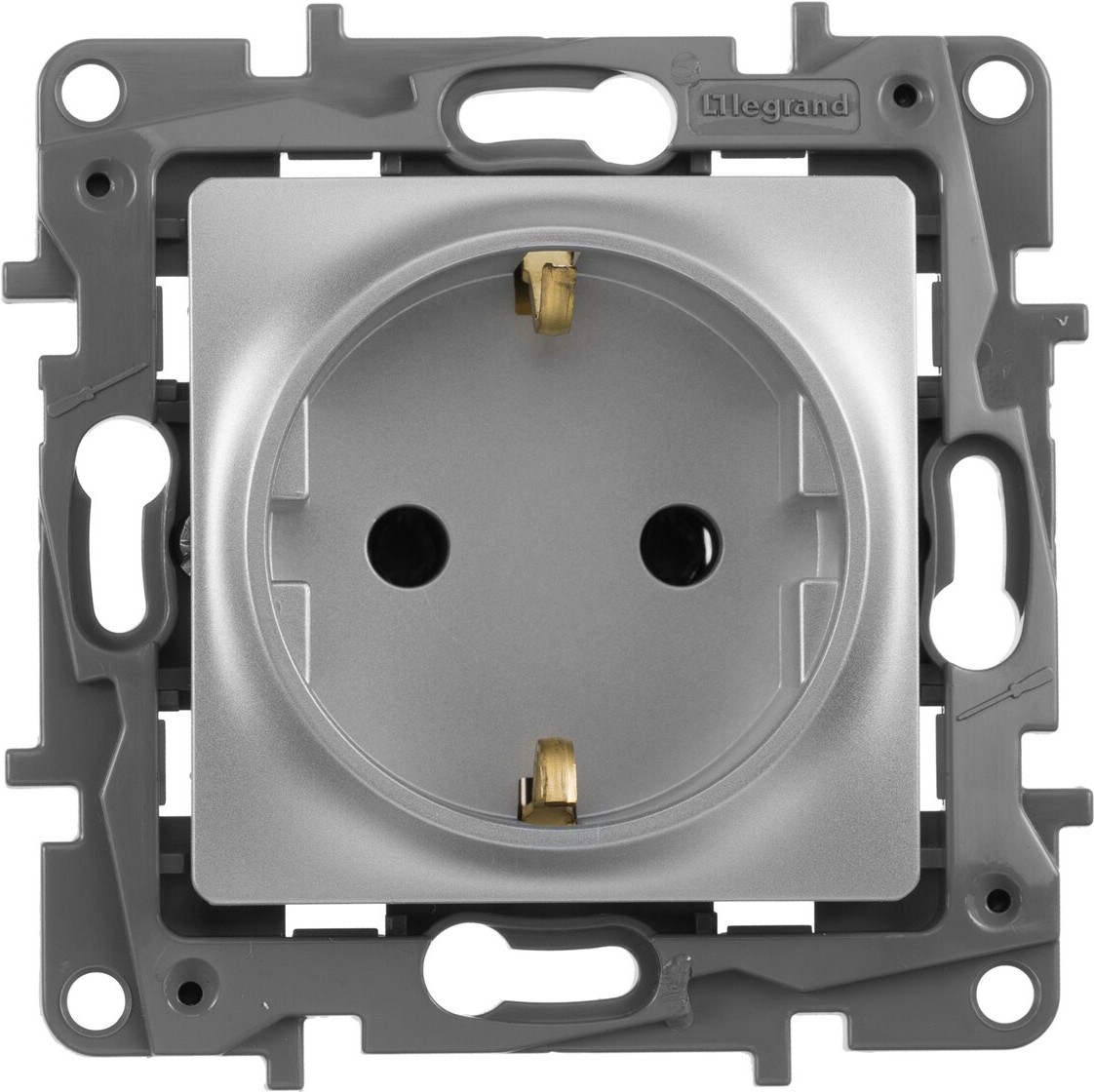 

Розетка Legrand Etika 672421 алюминий