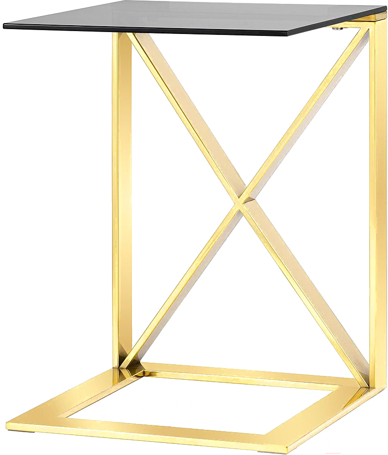 

Журнальный столик Stool Group Кросс золото стекло smoke [EET-008-C-TG-SK], Журнальный столик Stool Group Кросс EET-008-C-TG-SK золото стекло smoke