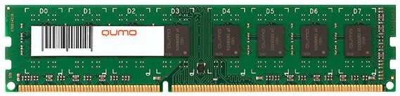 

Оперативная память QUMO DDR3 DIMM 4Gb PC3-12800, Оперативная память QUMO DDR3 DIMM 4Gb PC3-12800 QUM3U-4G1600С11L