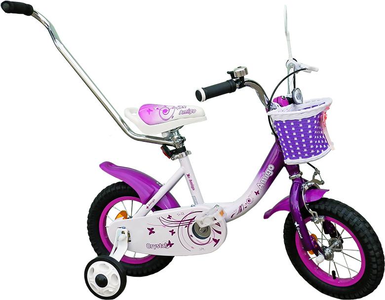 

Велосипед детский Amigo 001 Crystal 12'' сиреневый, 001 Crystal 12"