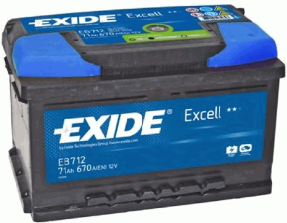 

Аккумулятор Exide Excell EB712 71 А/ч