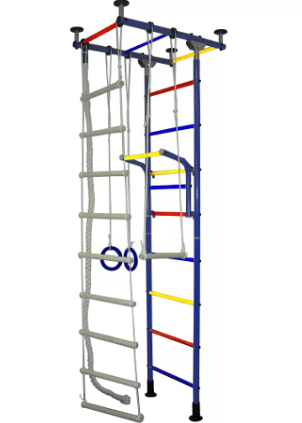 

Детский спортивный комплекс Крепыш Г-образный синий/ПВХ/разноцветные, Спортивный комплекс Крепыш Г-образный синий/ПВХ/разноцветные