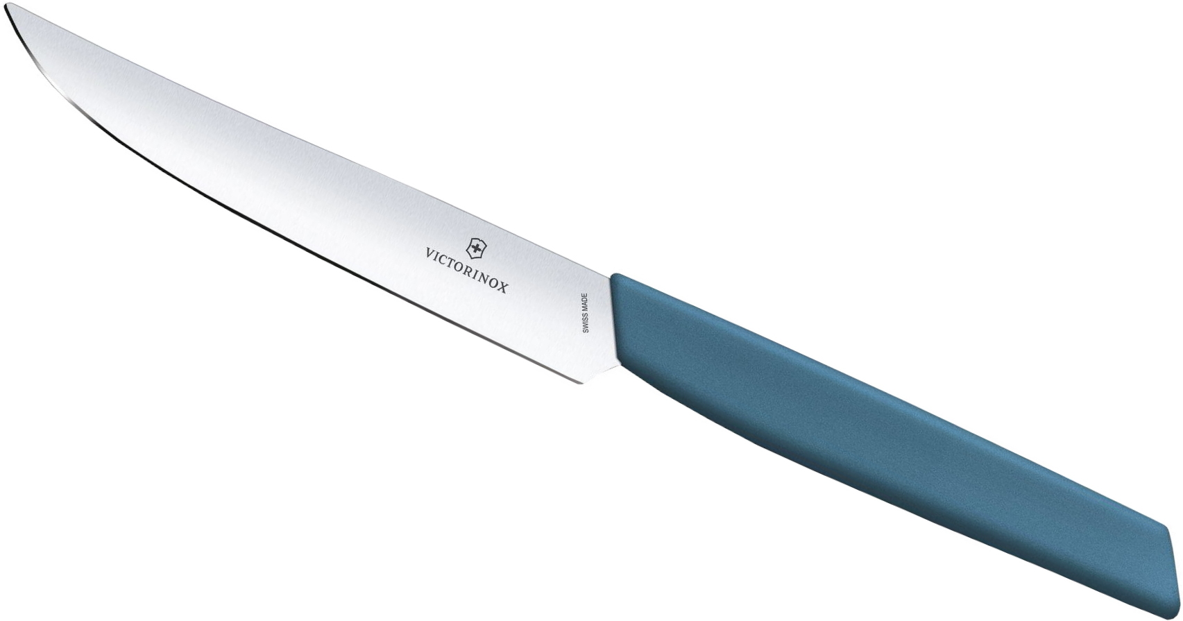 

Кухонный нож Victorinox Swiss Modern столовый для стейка 120мм синий [6.9006.122], Кухонный нож Victorinox Swiss Modern 6.9006.122