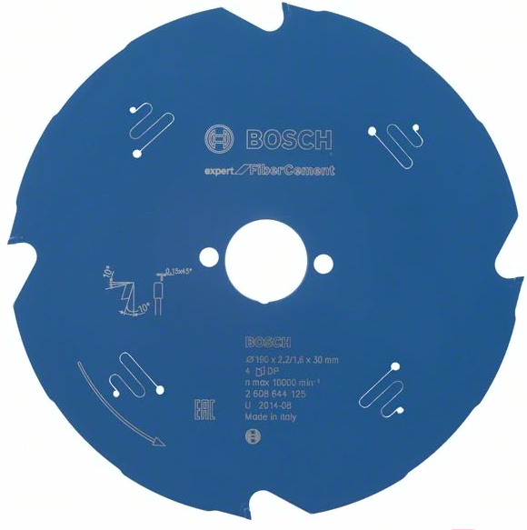 

Диск пильный Bosch Expert for Fiber Cement 190x30мм 4T [2608644125], Диск пильный Bosch Expert for Fiber Cement по фиброцементу и гипсокартону 190x30мм 4T для погружных и ручных циркулярных пил 2608644125