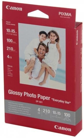 

Фотобумага Canon Glossy Photo Paper GP-501 10x15 170 гм2 100 л (0775B003), Фотобумага Canon Glossy GP-501 10x15 170 гм2 100 л 0775B003