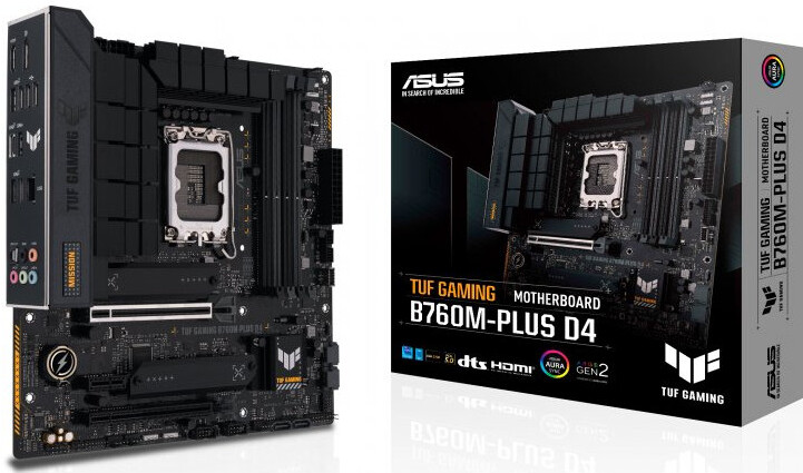 

Материнская плата Asus TUF GAMING B760M-PLUS D4 Soc-1700 Intel B760