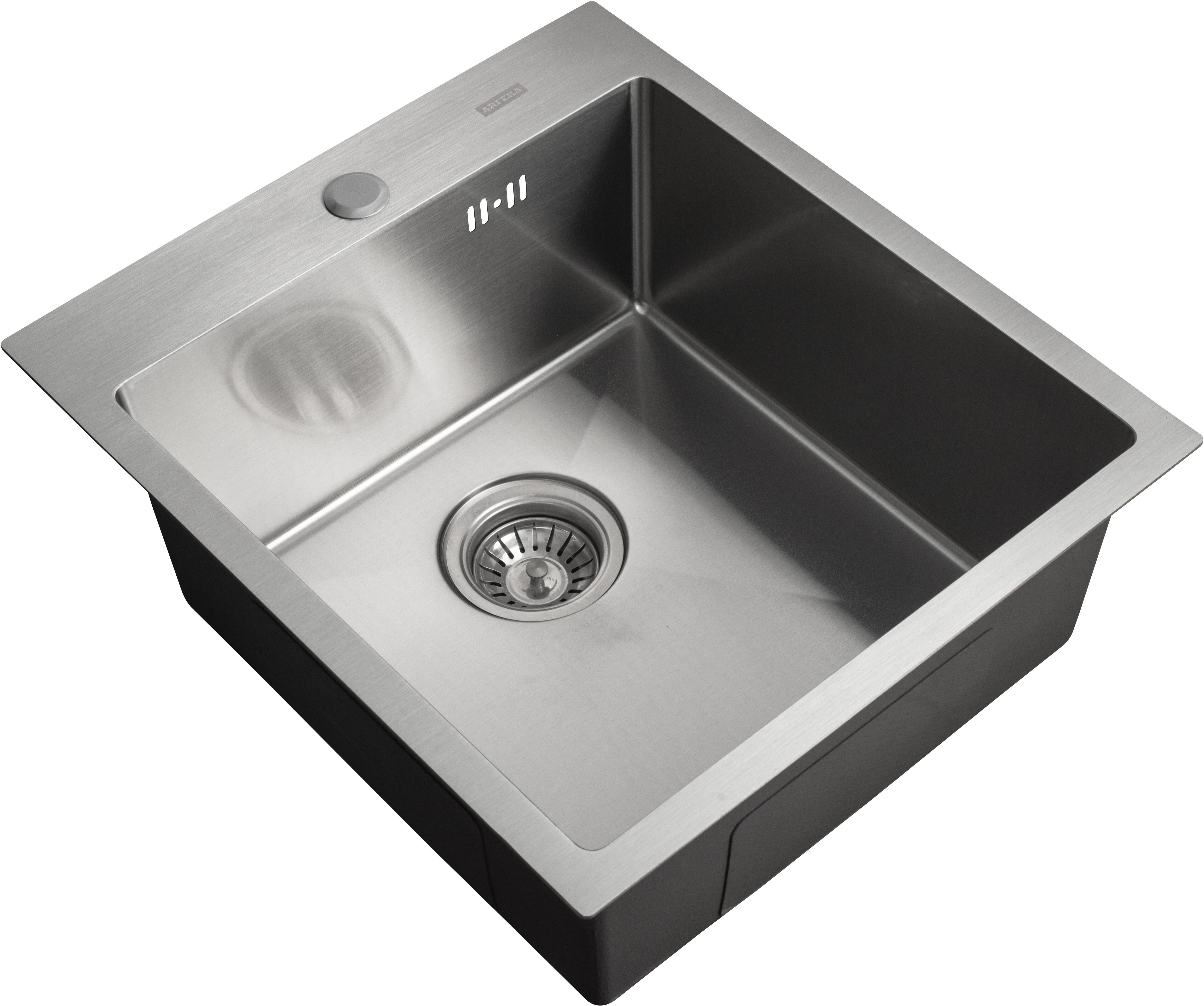 

Кухонная мойка Arfeka AF 450х505 Satin