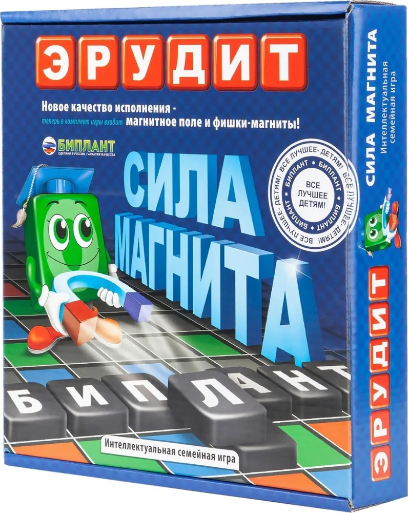 

Настольная игра Биплант Эрудит Магнитный (10001)