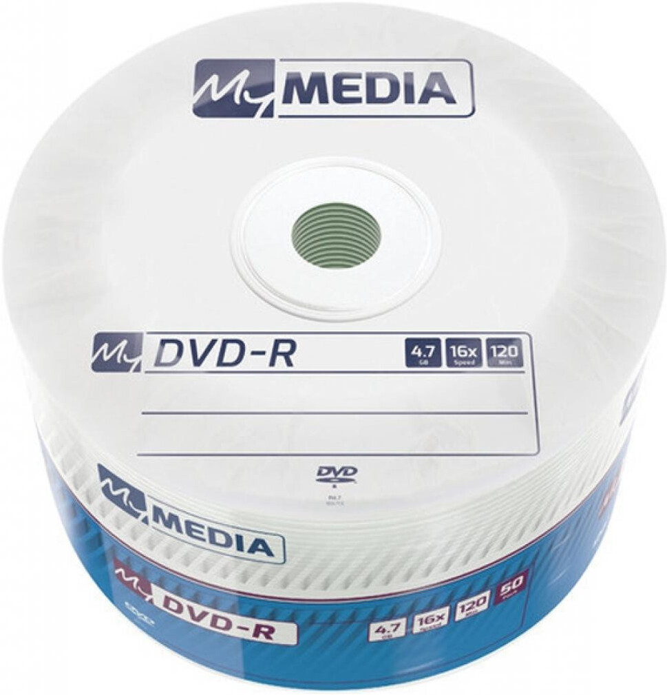 

Оптический диск MyMedia DVD-R 4.7Gb 16x 50 шт, DVD-R диск MyMedia 4.7Gb 16x Pack wrap 50 шт. (69200)