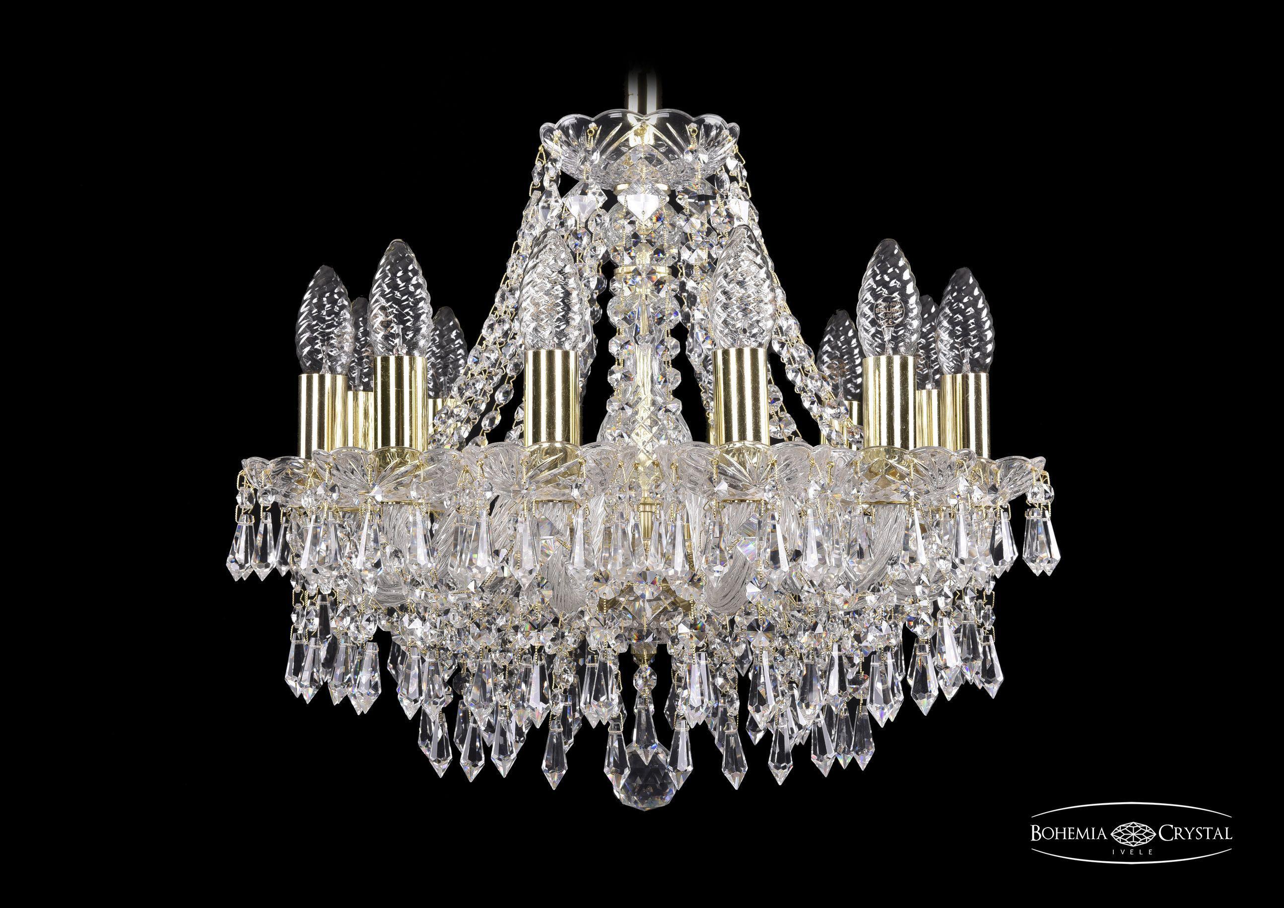 

Подвесная люстра Bohemia Ivele Crystal 1403/12/141/G