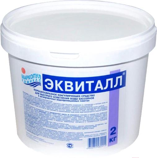 

Коагулянт для бассейна Маркопул Кемиклс Эквиталл порошок ведро 2 кг (99044)