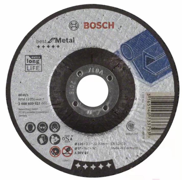 

Отрезной круг Bosch 2.608.603.527, Отрезной круг Bosch 125x2.5 Best for Metal 2.608.603.527