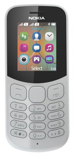

Мобильный телефон Nokia 130 Dual SIM (2017) (серый), 130 Dual Sim 2017 4MB/8MB