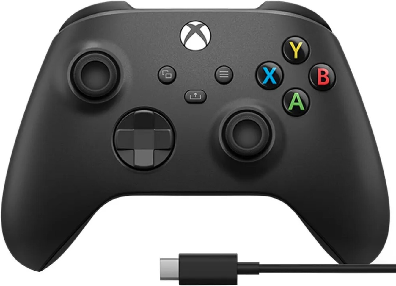 

Геймпад беспроводной Microsoft Xbox Carbon Black Model 1914 + USB-С Cable (1V8-00015)