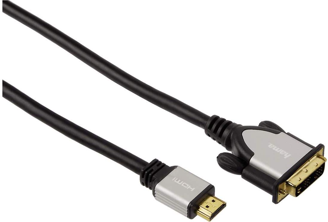 

Аудио кабель Hama H-54533 DVI-D (m) HDMI (m) 1.8 м черный [00054533], H-54533 DVI-D (m) HDMI (m) 1.8 м