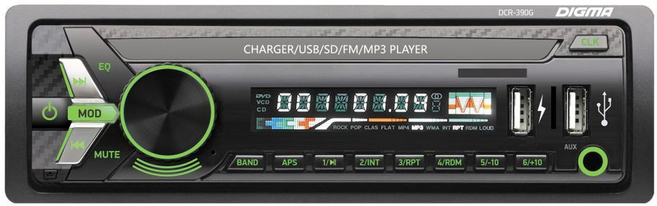 

USB-магнитола Digma DCR-390G, Автомагнитола Digma DCR-390G