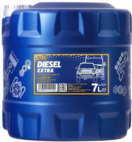 

Моторное масло Mannol Diesel Extra 10W40 CH-4/SL 7л [MN7504-7], Моторное масло Mannol Diesel Extra 10W40 CH-4/SL 7л MN7504-7