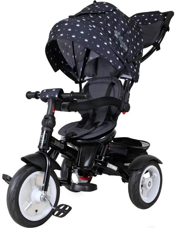 

Детский велосипед с ручкой Lorelli Neo Air Black Crowns [10050342013], Neo Air