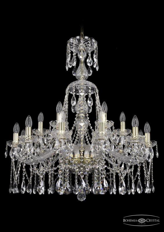

Подвесная люстра Bohemia Ivele Crystal 1413/12+6/300/XL-95/G