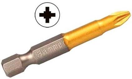 

Набор бит Hammer Flex 203-131 2 шт [203-131], Бита Hammer Flex 203-131 PB PZ-2 50mm (2pcs) TIN, 2шт.