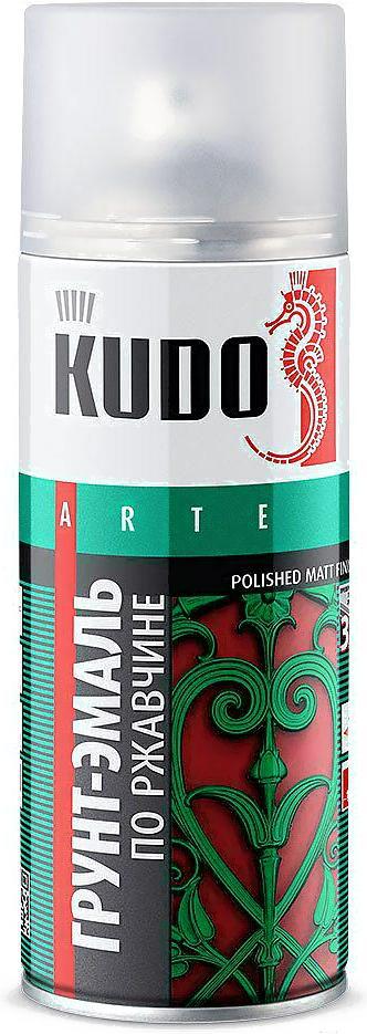 

Эмаль Kudo По ржавчине RAL 7042 520 мл (серый)