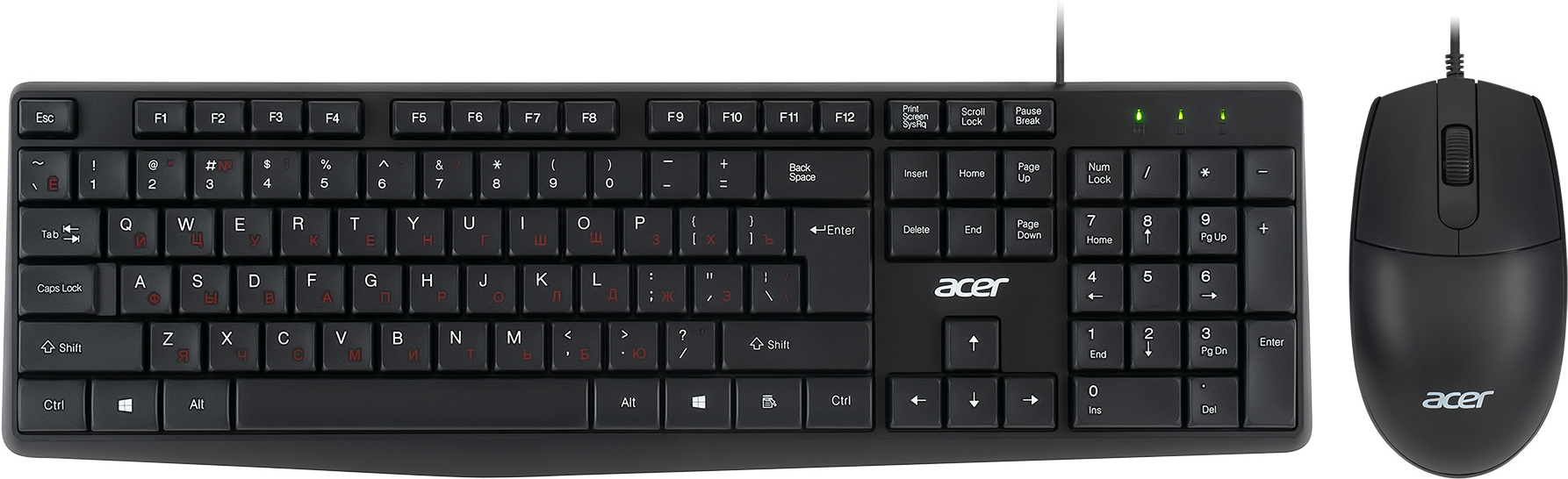 

Комплект клавиатура и мышь Acer OMW141 черный (ZL.MCEEE.01M)