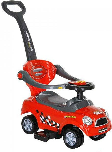 

Каталка Pituso QuickCoupe с бамп. с ручкой красный (321)