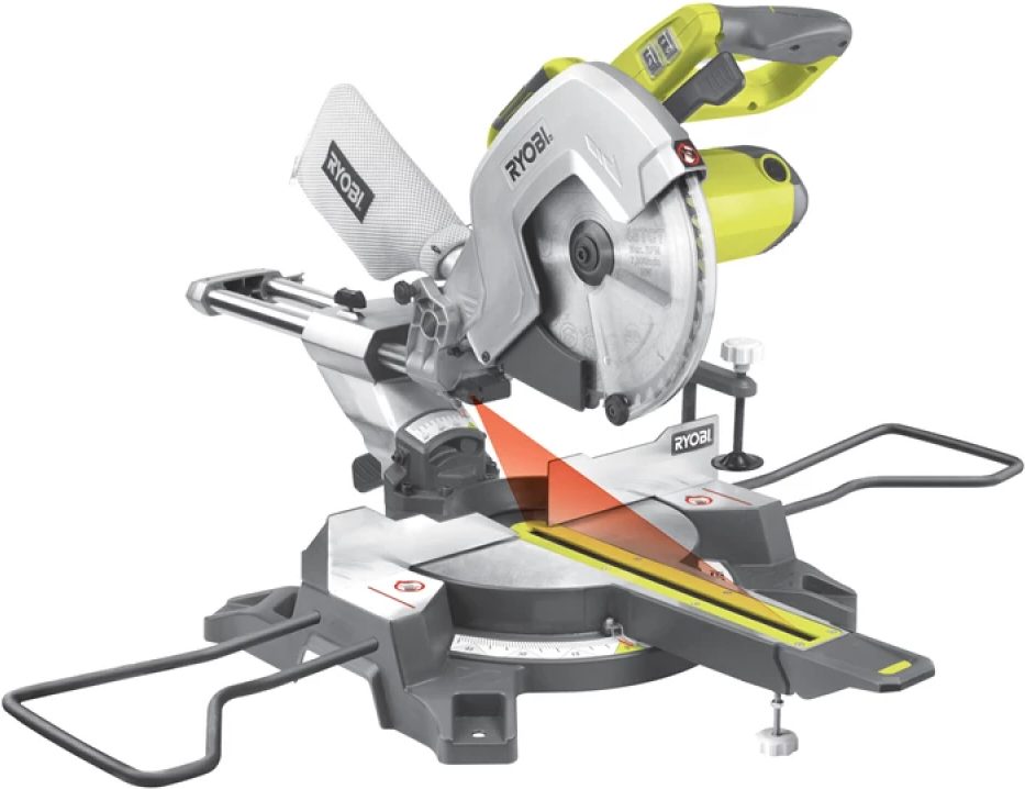 

Сетевая торцовочная пила Ryobi EMS305RG Mitre Saw IN2 5133002861, Торцовочная пила Ryobi EMS305RG