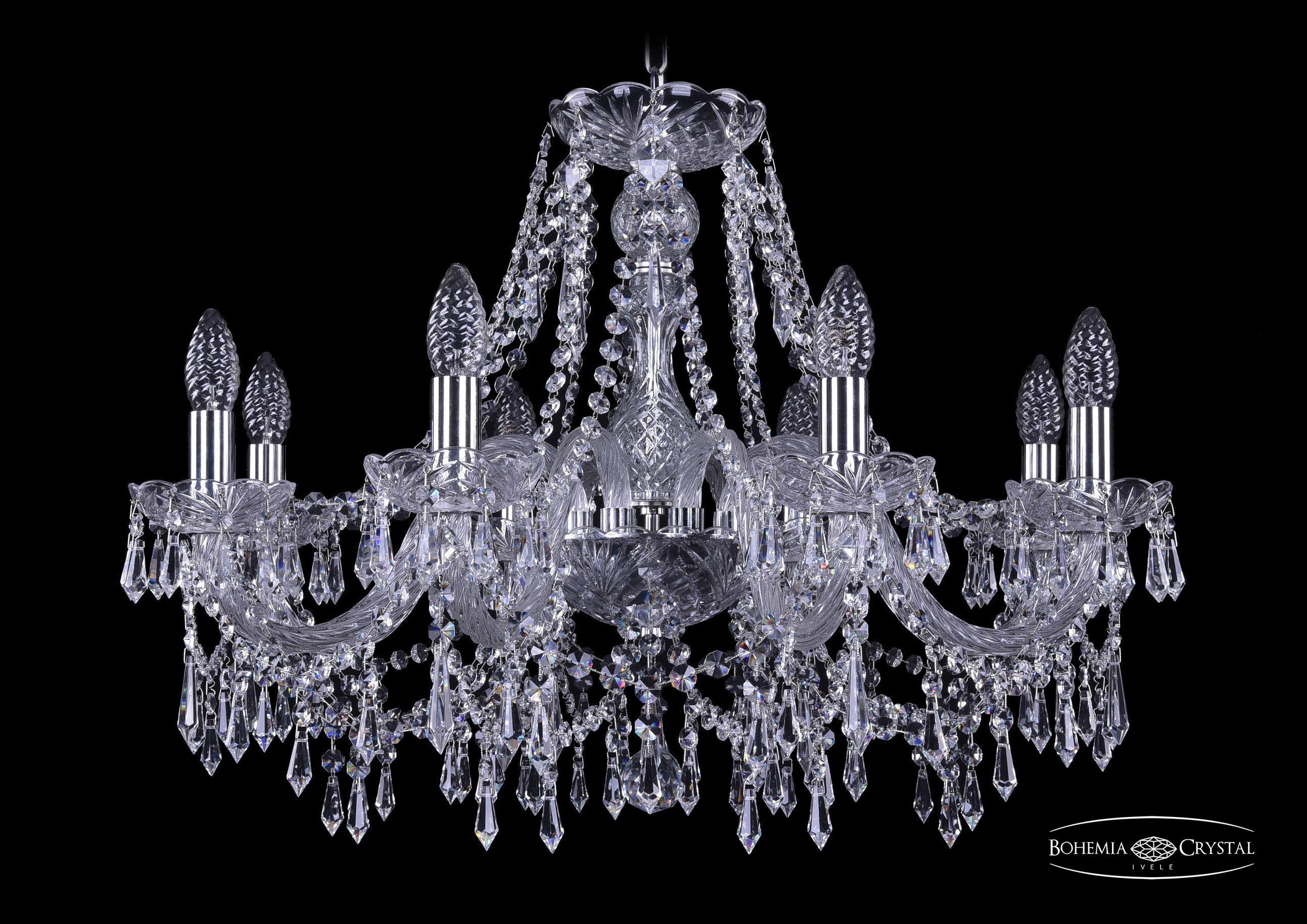 

Подвесная люстра Bohemia Ivele Crystal 1403/8/240/Ni