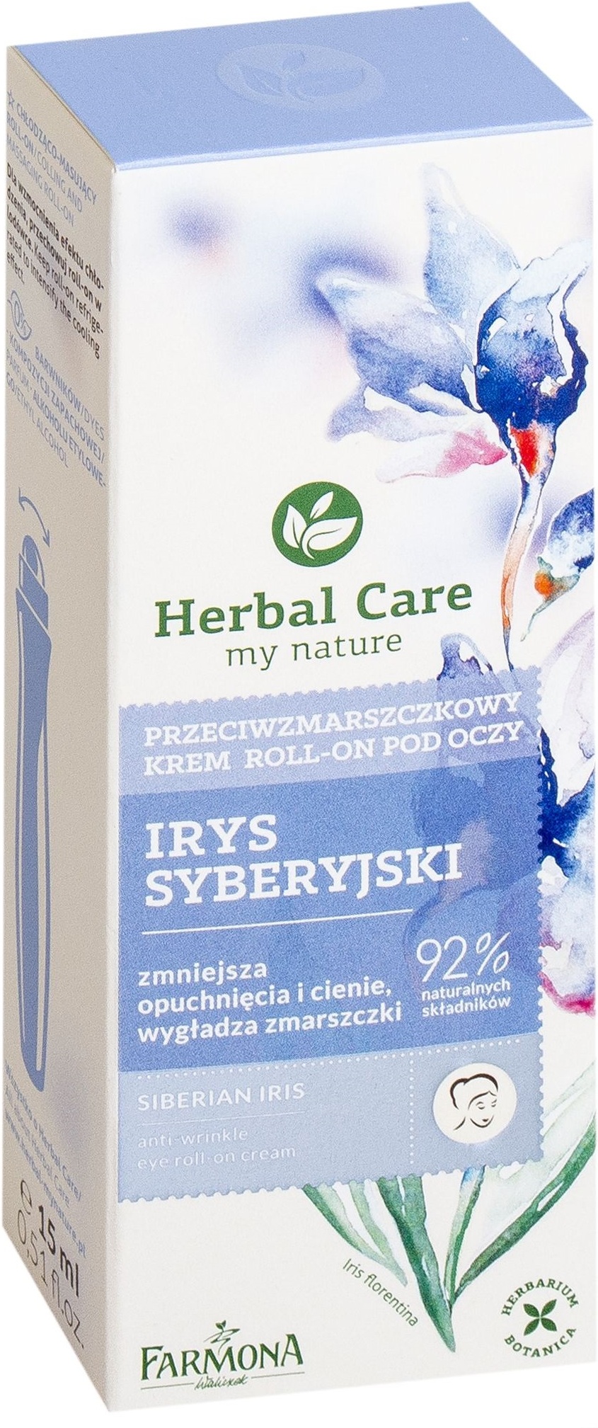 

Крем для век Farmona Herbal Care цветок сибирского ириса от морщин роликовый 15мл