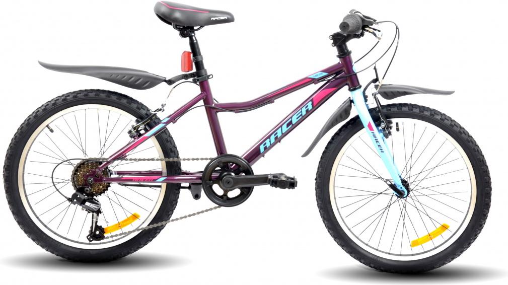 

Велосипед детский Racer Turbo girl 20'' рама 12 дюймов 2020 фиолетовый, Turbo girl 20 2020 12