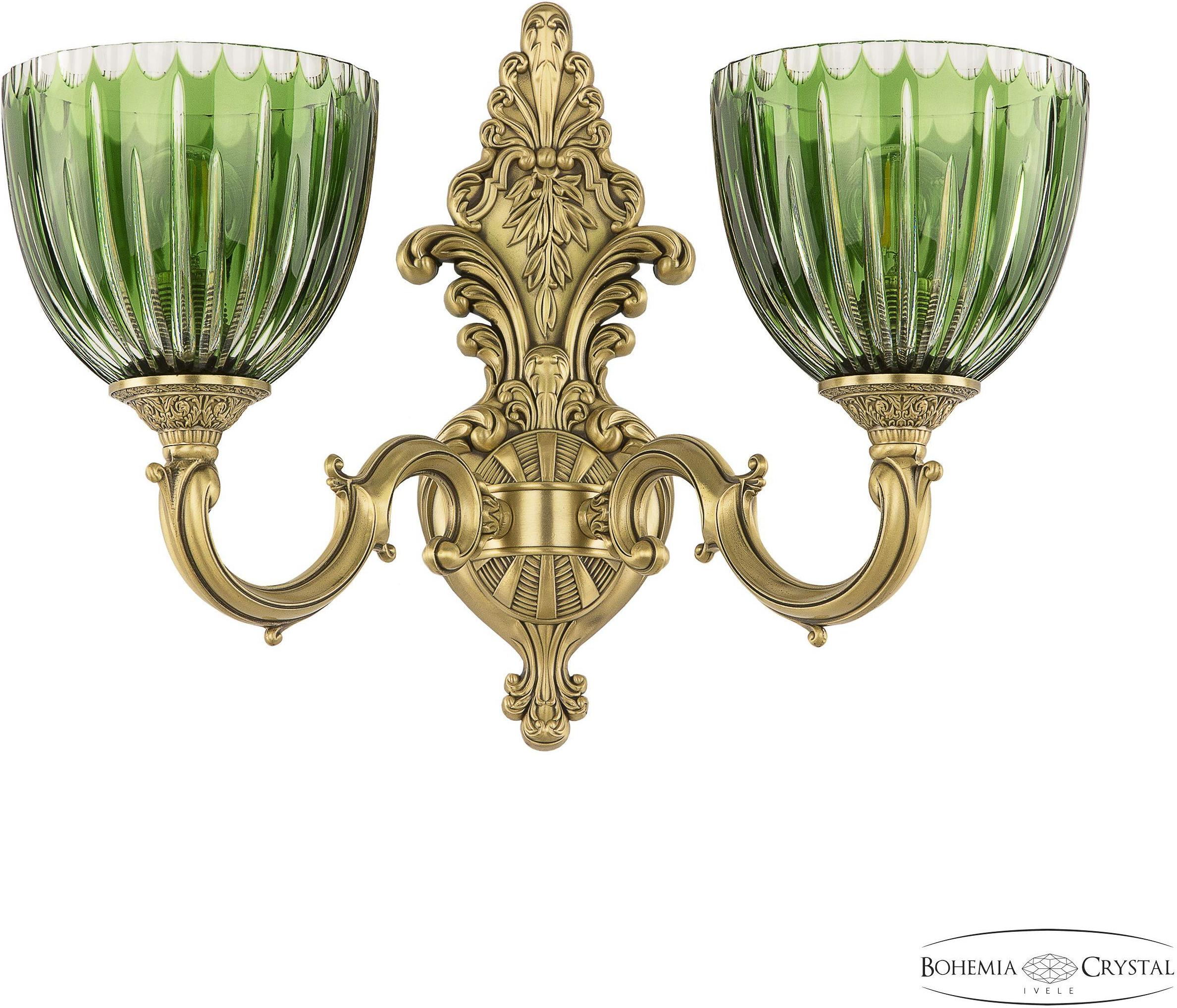 

Подвесная люстра Bohemia Ivele Crystal 7214B14/2/175 FP P1 U Clear-Green/H-1K